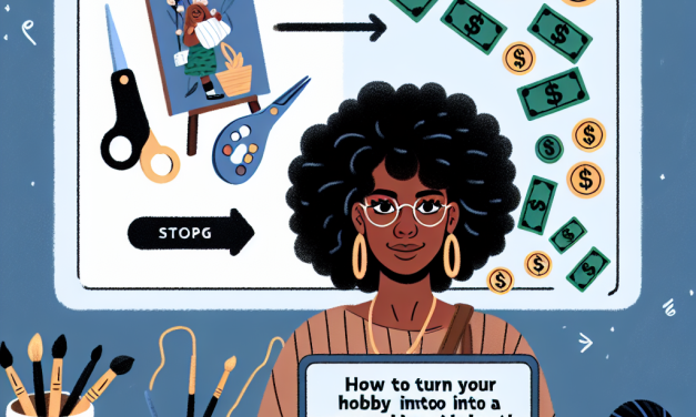 How to Turn Your Hobby into a Money-Making Side Hustle