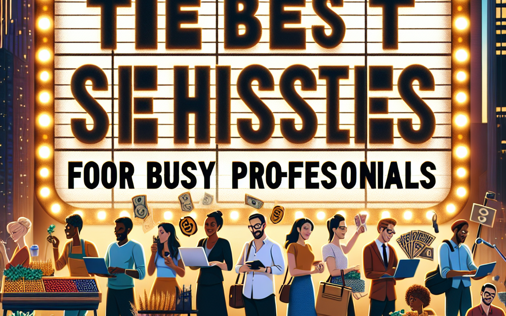 The Best Side Hustles for Busy Professionals