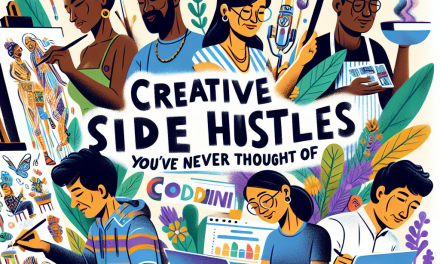 Creative Side Hustles You’ve Never Thought Of