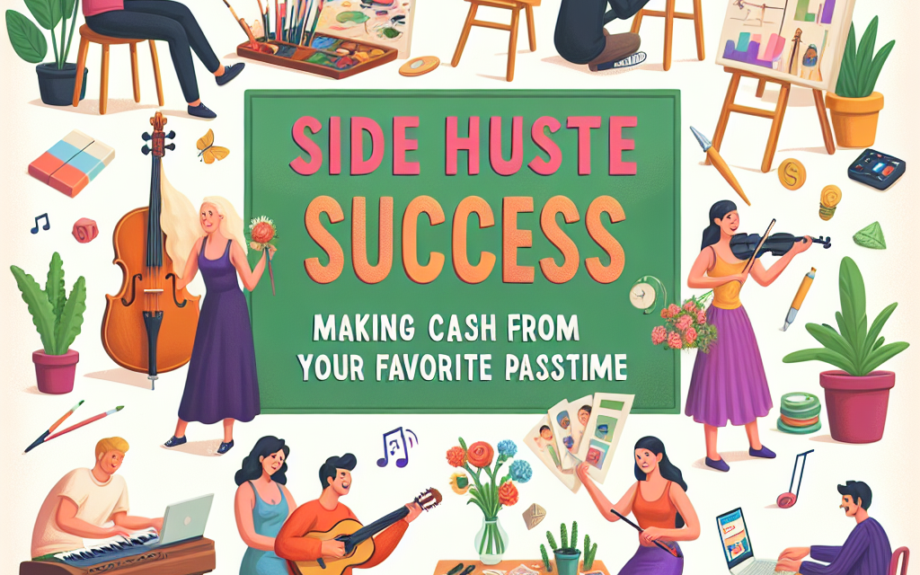 Side Hustle Success: Making Cash from Your Favorite Pastime