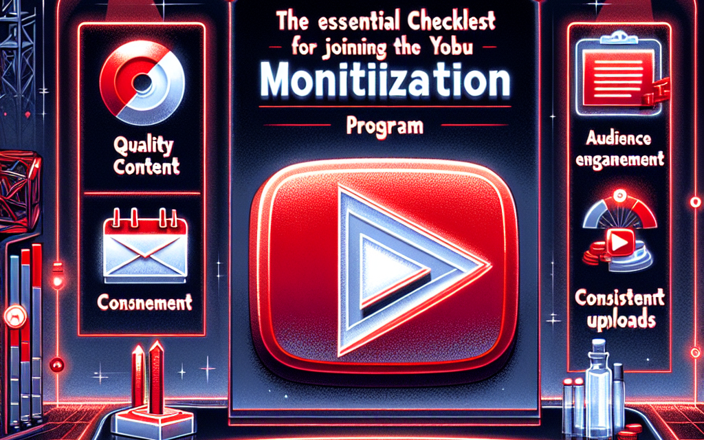 The Essential Checklist for Joining the YouTube Monetization Program