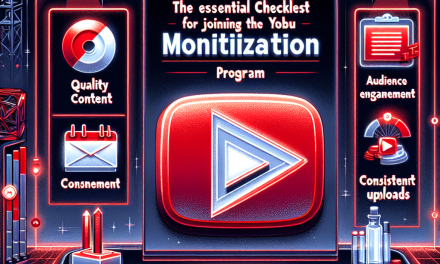 The Essential Checklist for Joining the YouTube Monetization Program