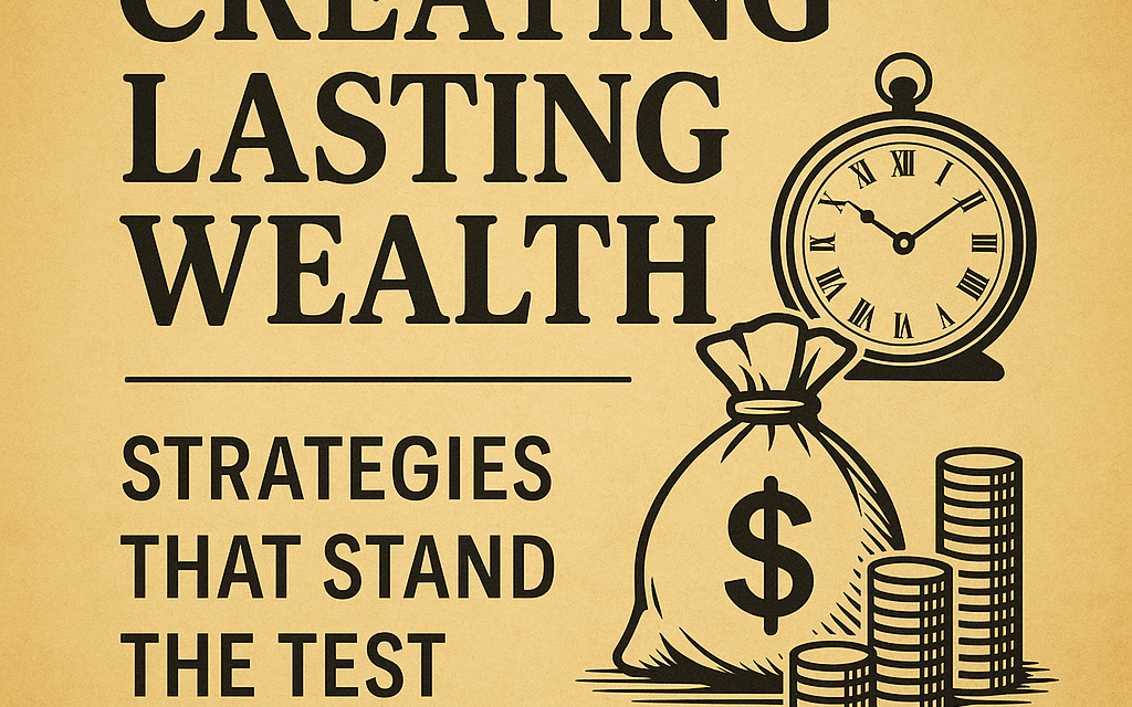 Creating Lasting Wealth: Strategies That Stand the Test of Time
