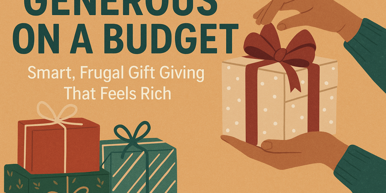 Generous on a Budget: Smart, Frugal Gift Giving That Feels Rich