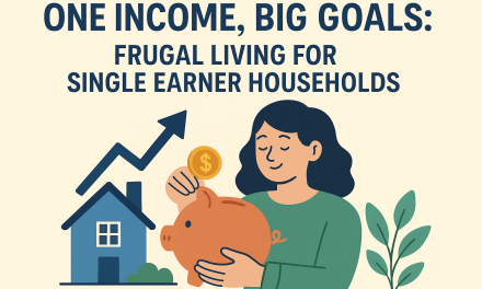 One Income, Big Goals: Frugal Living for Single Earner Households