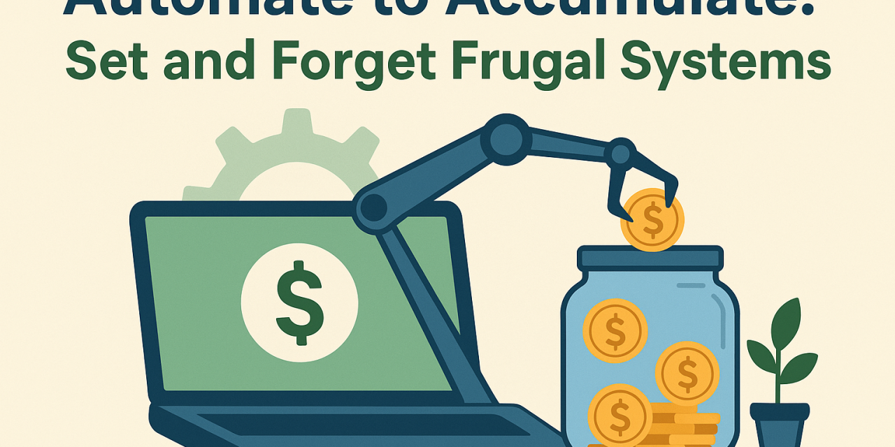 Automate to Accumulate: Set and Forget Frugal Systems