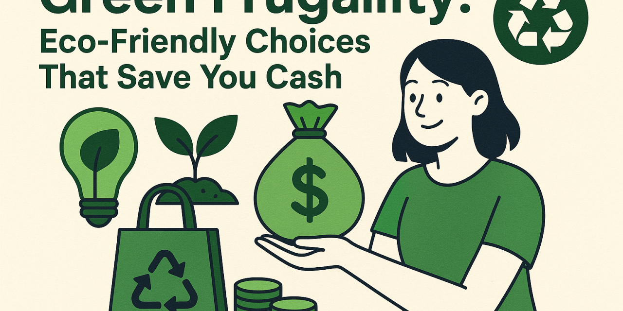 Green Frugality: Eco Friendly Choices That Save You Cash
