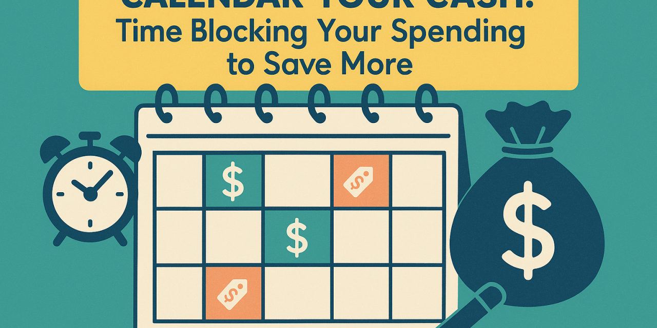 Calendar Your Cash: Time Blocking Your Spending to Save More