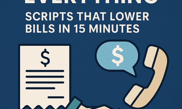Negotiate Everything: Scripts That Lower Bills in 15 Minutes